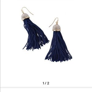 Lily Pulitzer Midnight Tassel Earrings